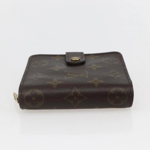 LOUIS VUITTON Monogram Compact zip Wallet M61667 LV Auth 153671 - Picture 7 of 16